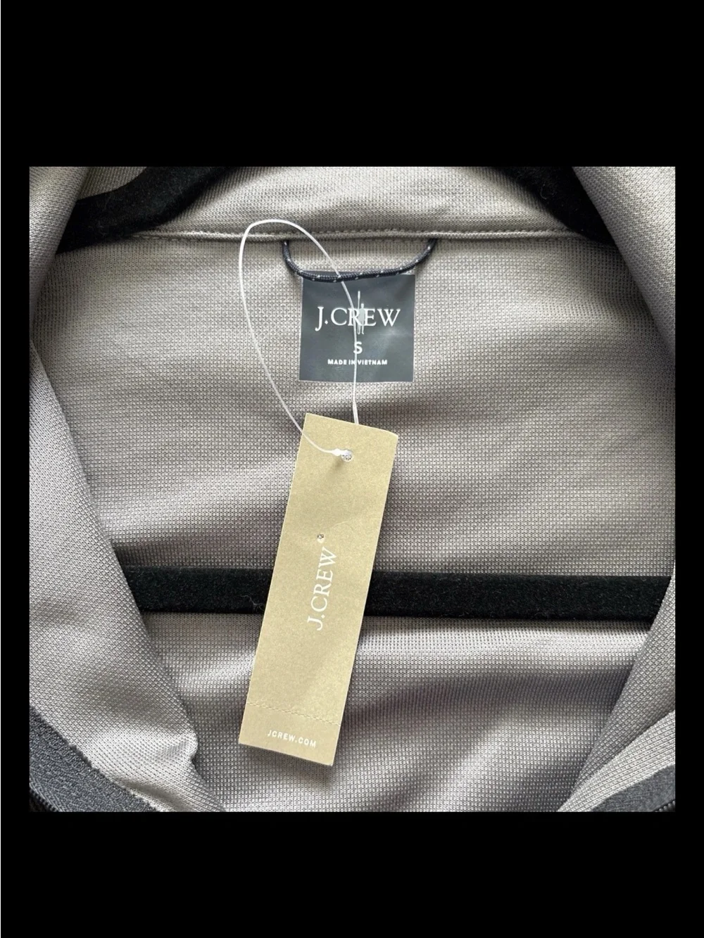 J. Crew Men's Black Quarter-Zip Performance Pullover coolmax